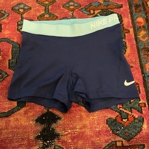 navy blue nike pros